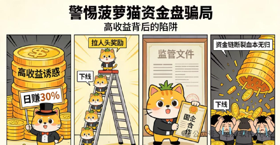 紧急预警!“菠萝猫(COCOCAT)实锤传销资金盘,已现崩盘前兆,速远离! 紧急预警!“菠萝猫(COCOCAT)实锤传销资金盘,已现崩盘前兆,速远离!