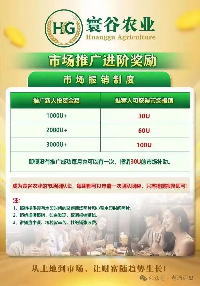 “寰谷农业”：披着农业外衣的合约带单资金盘骗局，系“优利商务”诈骗团伙卷土重来的盘子！