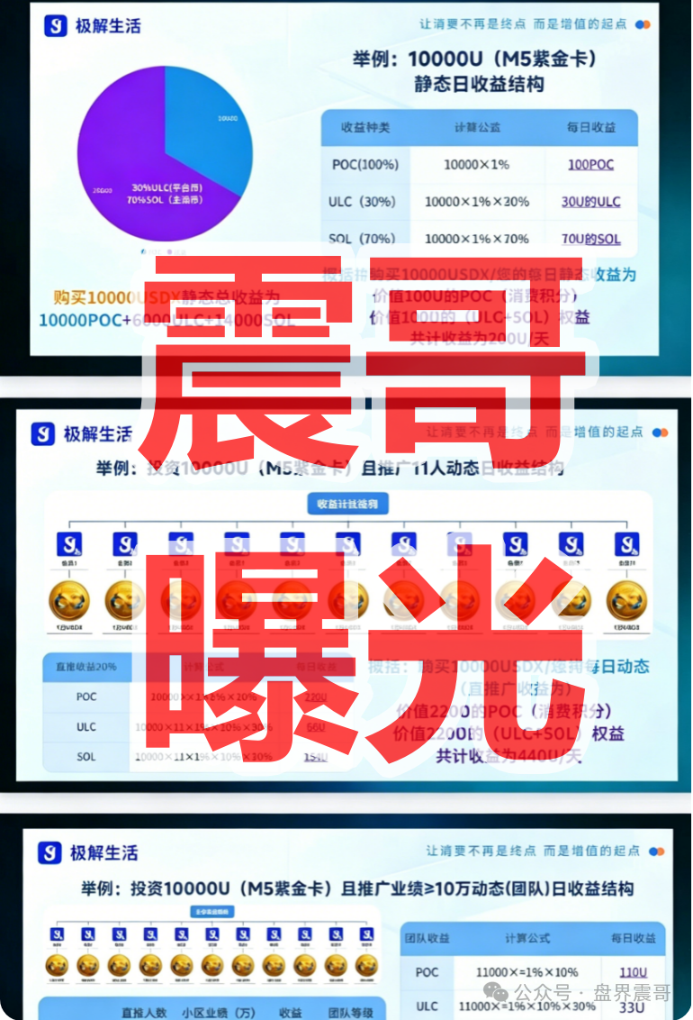【极解生活】是境外园区开的诈骗项目,日息1%的固定收益平台,全是资金盘骗局。