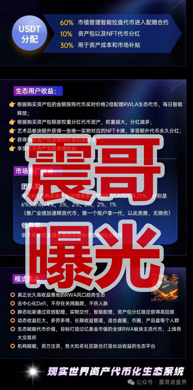 警惕！【RWLA瑞拉生态】是RWA类资金盘骗局，看见一定要远离！