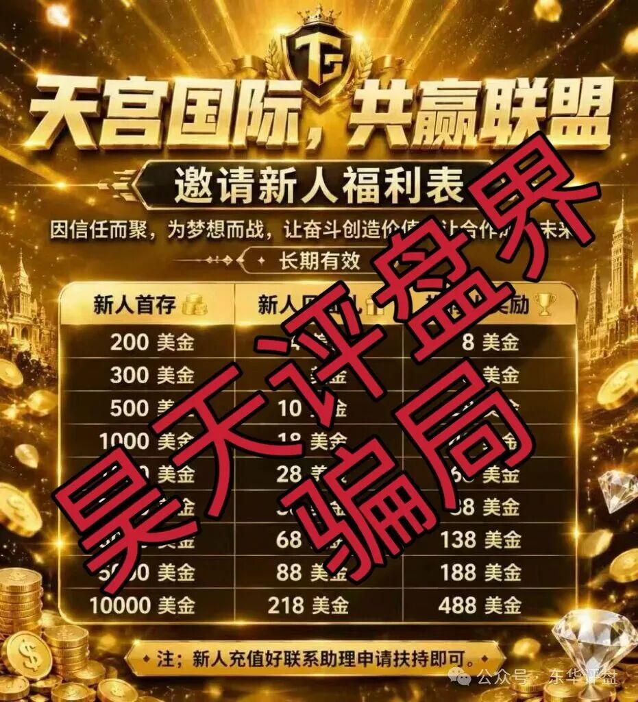 【天宫国际(共赢联盟)】非法网络彩票骗局,操盘手林天泽,多次收割会员,即将崩盘跑路!