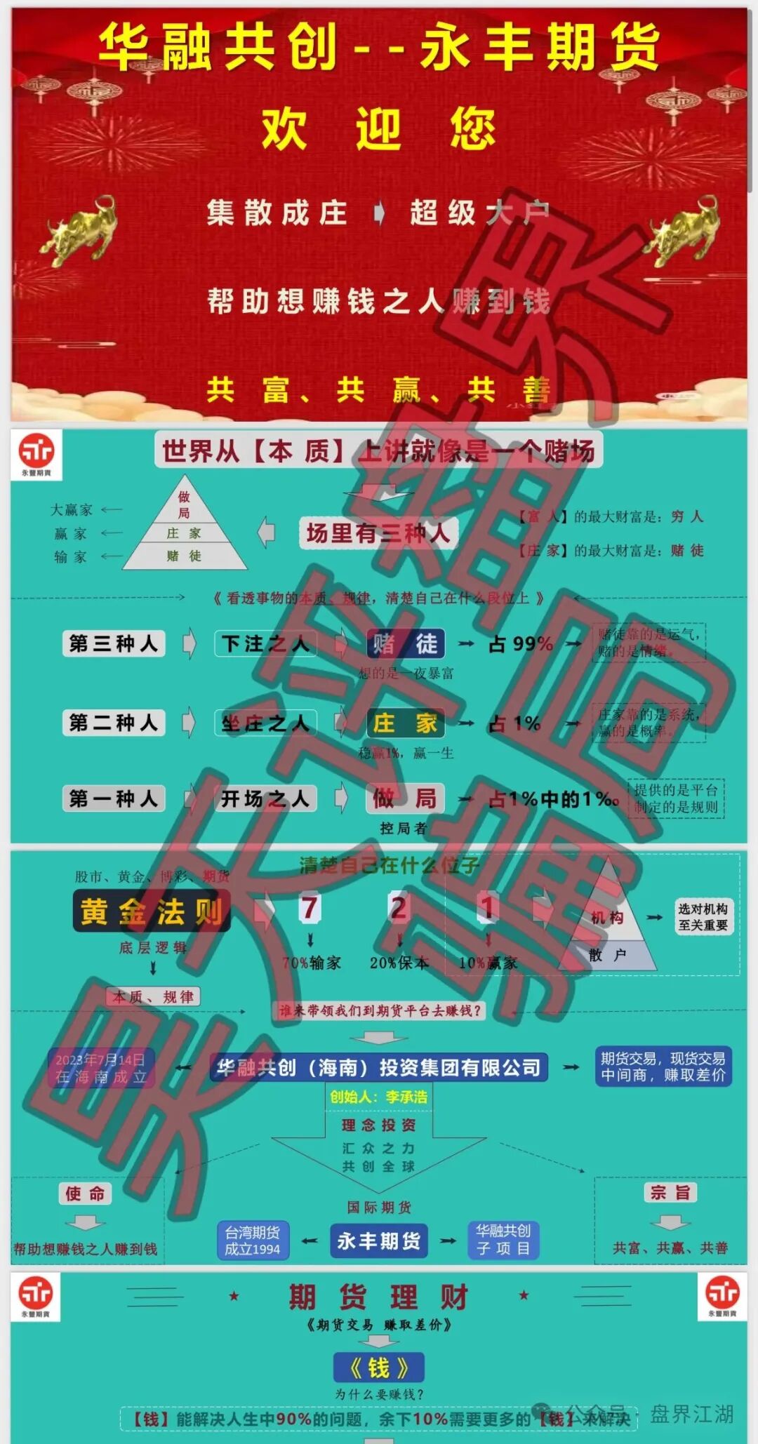 华融共创(永丰期货)骗局,警惕华融共创(海南)投资集团有限公司进行非法集资诈骗活动,即将崩盘跑路!