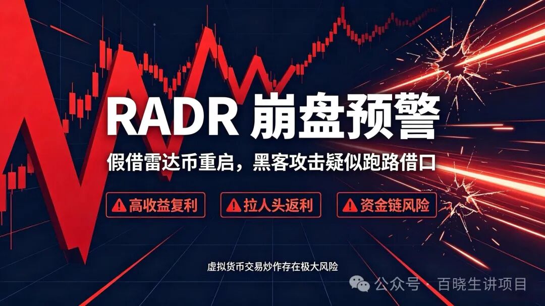 RADR(雷达币换皮盘)K线曝光,最高3.5091美元暴跌至1.3942美元,超8万持有人被套!项目方甩锅黑客攻击! RADR(雷达币换皮盘)K线曝光,最高3.5091美元暴跌至1.3942美元,超8万持有人被套!项目方甩锅黑客攻击!